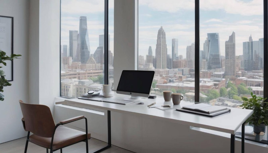 working office view